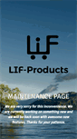 Mobile Screenshot of lif-products.com